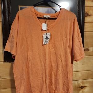 Easel Orange Short Sleeve Tee
